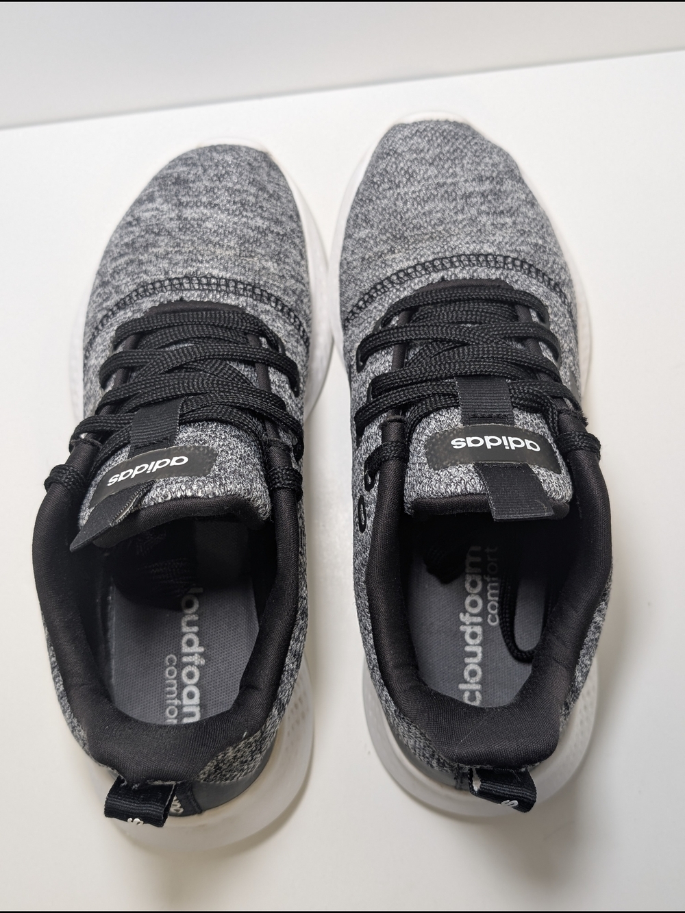 Adidas Women's Puremotion Cloudfoam Running Shoes Grey Black Size 6 - Picture 7 of 9